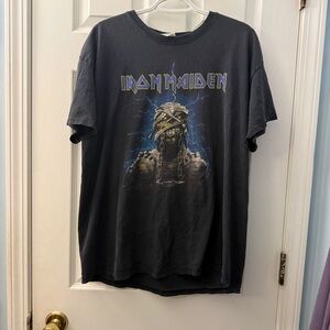 Iron Maiden "World Slavery Tour 84/85" Vintage REPRINT Band Tee Shirt XL Rare